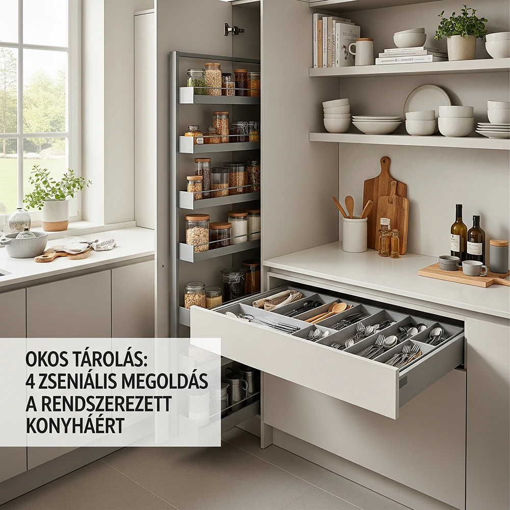 Okos tárolás: Alakítsa át konyháját zseniális megoldásokkal